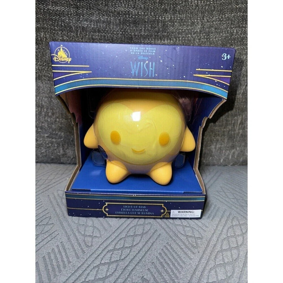 Disney Wish Star Light-Up Figure Warm Glow with Changing Expression Night Lights - Picture 1 of 5